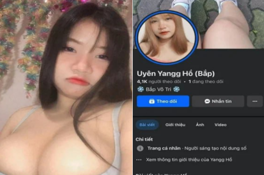 Phim sex online Hồ Uyên Giang trắng múp